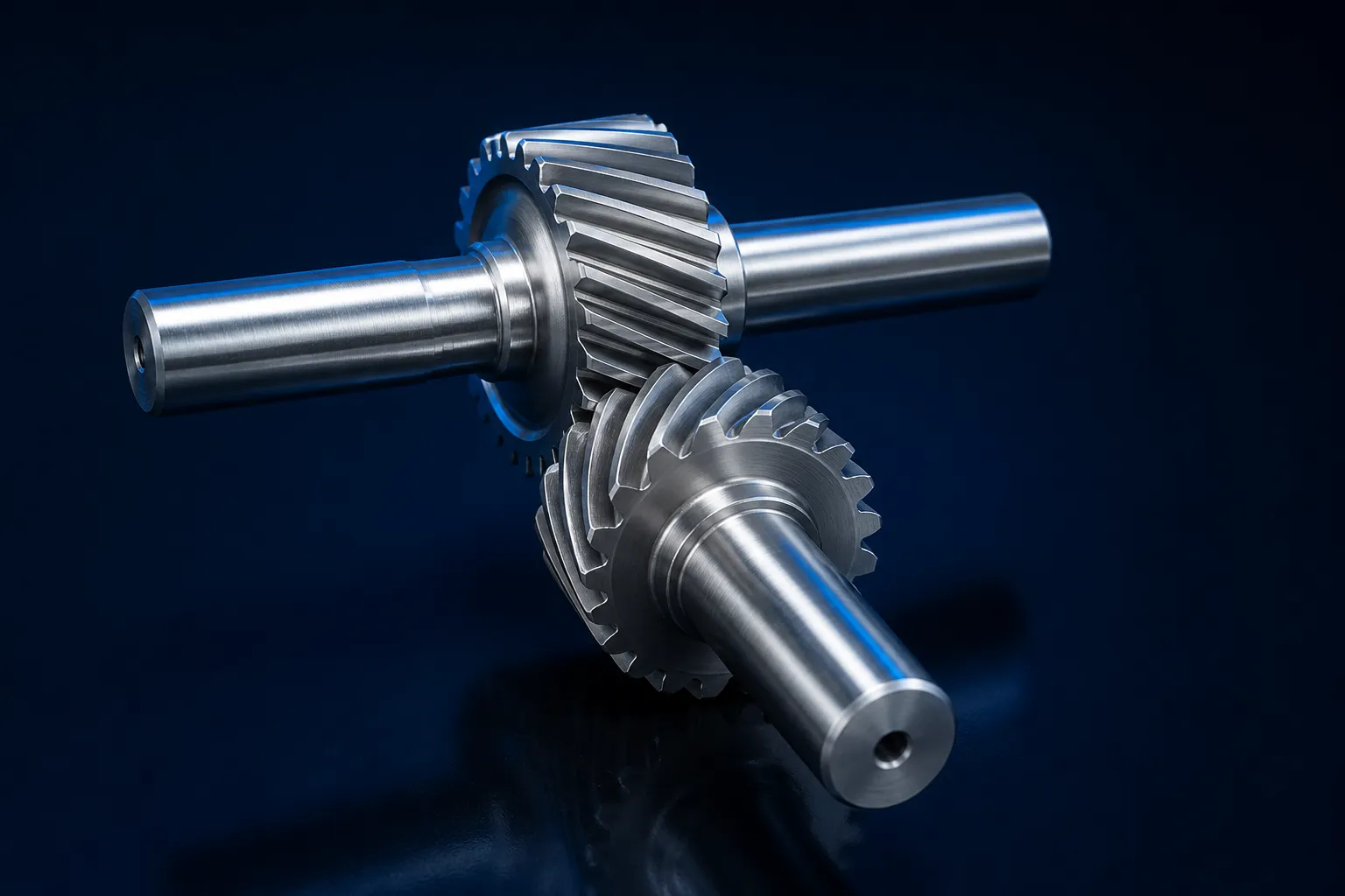 Custom crossed helical screw gear pair on skew nonintersecting shafts
